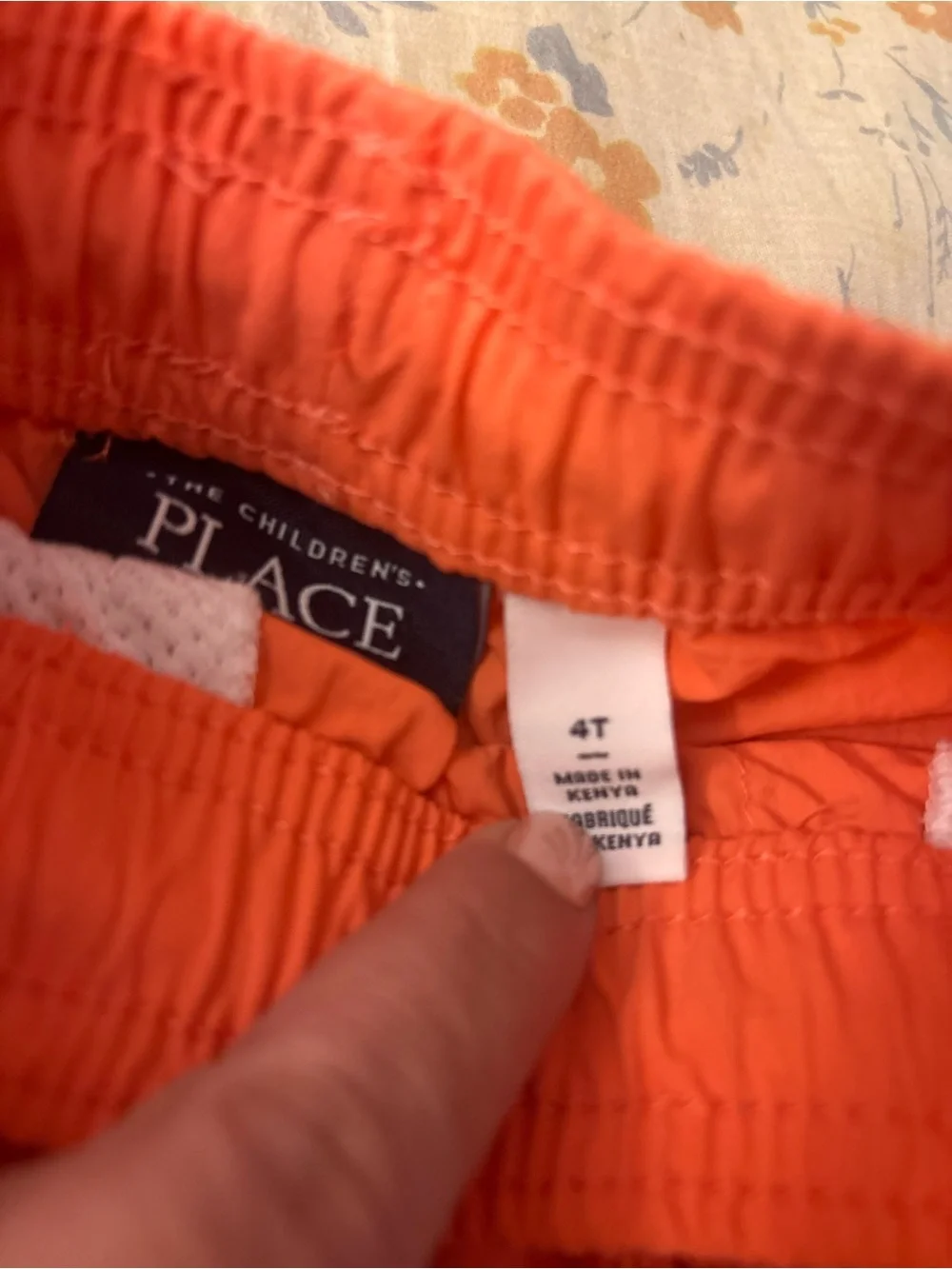 Boys Orange Quick Dry Shorts